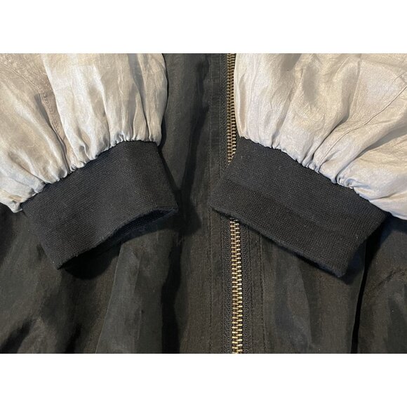 Protest Men's Colorblock Bomber Jacket 100% Silk Sz Lg ‎ Casual Retro Streetwear - Picture 6 of 9